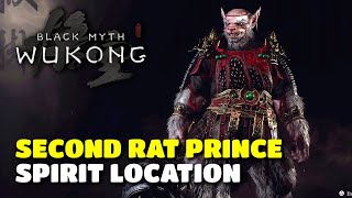 Black Myth Wukong  Second Rat Prince Spirit Location Chapter 2 [upl. by Hendel]