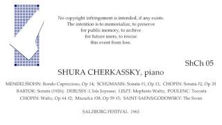 SHURA CHERKASSKY Recital SALZBURG 1963 [upl. by Yrro]