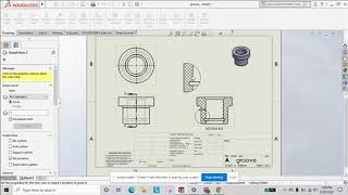 Section and Detailed Drawing Views in Solidworks [upl. by Roter]