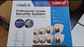 Reolink  16 Channel NVR with 8 Dome Cameras  Unboxed  1769408  NVS1612MD8 [upl. by Eciruam]