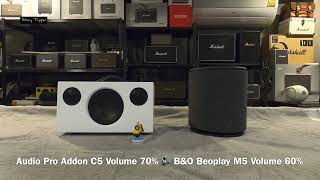 Audio Pro Addon C5 vs BampO Beoplay M5 [upl. by Aline]