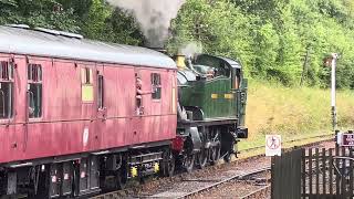 5199 steam departs Shackerstone on rails and ales weekend July 24 [upl. by Blen]