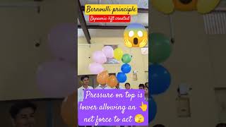 Bernoulli principle dynamic lift createdtrending physics experiment [upl. by Sugden]