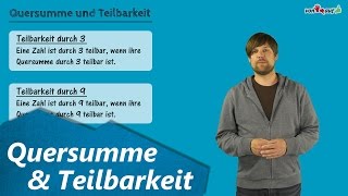 Quersumme und Teilbarkeit durch 3 9 und 6  Ziffernsumme [upl. by Sorgalim136]