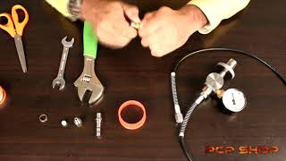 How to attach female foster to hose end of scuba fill kit [upl. by Gemma174]