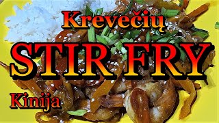 Krevetės su daržovėmis STIR FRY kiniškai [upl. by Silberman]