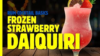 The EASIEST way to make a Frozen Strawberry Daiquiri [upl. by Simon]