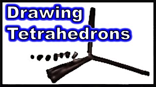 How to Draw Tetrahedrons [upl. by Lemej]