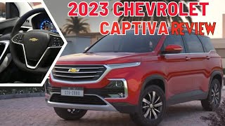 Chevrolet Captiva 2023 Review English  Full Options  Test Drive  Interior  Dubai UAE  Ucars [upl. by Aivataj]