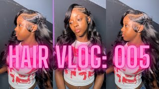 ☆HAIR VLOG 005☆ 22 Inch Body Wave 13x4 Wig Install amp Honest Review Pre Pluckedft Asteria Hair [upl. by Aicinat207]