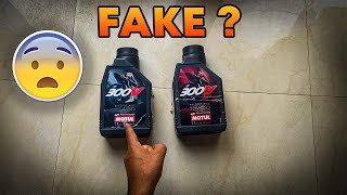 Motul Engine oil Fake vs Orignal  Motul 300v  HOW TO CHECK [upl. by Outlaw]