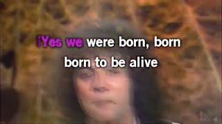 BORN TO BE ALIVE KARAOKE LOWER 1 KEY [upl. by Anallise]