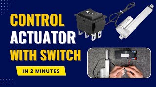 How to connect Switch Double Pole Double Throw to Control Actuator [upl. by Lunn]