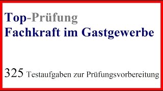 Fachkraft im Gastgewerbe Prüfung  5 Prüfungsfragen zur Abschlussprüfung [upl. by Annovy]