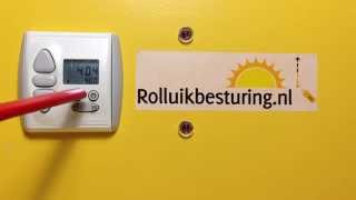 Rolluikbesturingnl  Een quotnaar bovenquot tijd instellen  Somfy Chronis Uno Easy Handleiding [upl. by Orford]