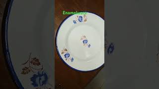 ENAMELWARE DINNER PLATE 🍽 youtubeshorts [upl. by Namor]