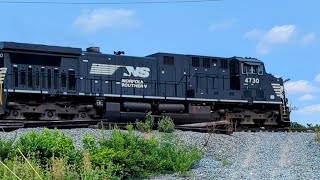 Eastbound NS mixed manifest with the front door open heading up NS Dayton District [upl. by Sabas15]