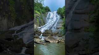 7th highest waterfall 😱 in Sri Lanka 🇱🇰 😯☘️🍃 [upl. by Kloman]