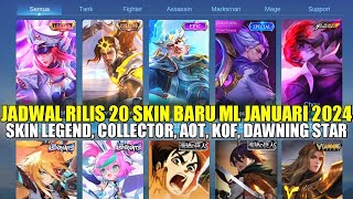 JADWAL RILISRESALE SKIN TERBARU MOBILE LEGENDS JANUARI 2024 SKIN LEGENDS AOT COLLECTOR ASPIRANT [upl. by Ngo]