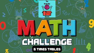 Maths Challenge  6 Times Tables Quiz MathForKids TimesTablesPractice homeschooling maths [upl. by Hahsi]