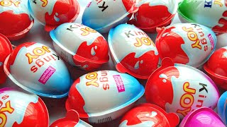 Satisfying Video I Unpack Surprise Eggs Kinder Joy Chocolate ASMR149 [upl. by Kylander]