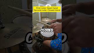 🎵 How to play DOUBLE STROKE 32nd notes on the HI HAT shorts drumlessons doublestroke [upl. by Platto]