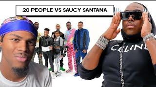 RAPPER SAUCY SANTANA VS 20 MEN [upl. by Dnamron]