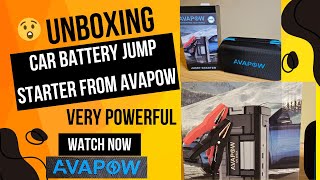 unboxing Car Battery Jump Starter from AVAPOW🤩 [upl. by Adalbert]