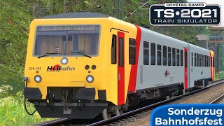 BAHNHOFSFEST  Sonderzug im Köblitzer Bergland  TRAIN SIMULATOR 2021  Hessische Landesbahn – BR628 [upl. by Iolenta]