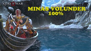 God of War  MINAS VOLUNDER 100  Localizaçao todos itens Coletaveis Corvos Baus Artefatos [upl. by Aicsile]