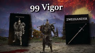 Elden Ring PVP Zweihander  99 vigor Build [upl. by Aicnelav]