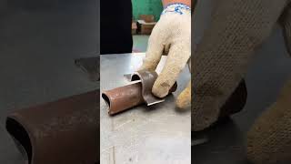 The welders secret technique for making round pipe joints at 90 degree angleslaserwelding [upl. by Ginder]