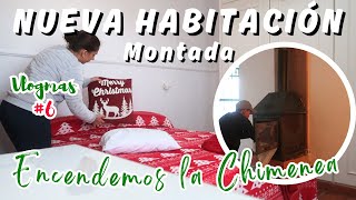 🎄VLOGMAS 6  NUEVA HABITACIÓN Montada  ENCENDEMOS la CHIMENEA por 1ra VEZ 🔥 susanvlogs [upl. by Remoh]