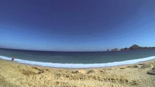 Man gets wiped out by a wave a Cabo beach 156 [upl. by Merlin]