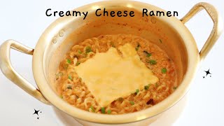 TIKTOK VIRAL CREAMY CHEESE RAMEN [upl. by Windy]