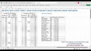 Hướng dẫn tính tuổi nghỉ hưu theo quy định mới nhất bằng công thức tra cứu tìm kiếm [upl. by Nitsreik]