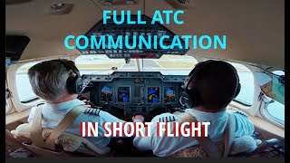 ATC amp Pilot Communication on a Short Flight Burbank to San Francisco CA [upl. by Odille]