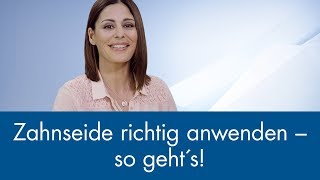 Zahnseide richtig anwenden  so geht´s [upl. by Neelyhtak712]