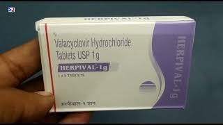 HERPIVAL1g  Valacyclovir Hydrochloride Tablets USP 1g  HERPIVAL1gm Tablet  HERPIVAL1g Tablet [upl. by Telrahc]