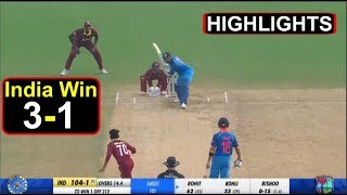 Highlights India Vs West Indies 5th ODI  India win by 9 Wickets  Headlines Sports [upl. by Anemolihp]