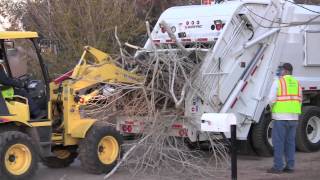 Bulk Trash Collection  Wayne Phoenix Rear Loader [upl. by Nerraw499]