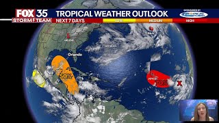 Tropics forecast 2 areas of interested in Caribbean Sea and Atlantic for possible development NHC [upl. by Ahseram]