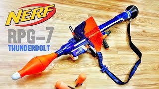 COMMUNITY Nerf RPG7 Thunderbolt  Nerf Bazooka  Rocket Launcher by Darryl C [upl. by Odlanir]