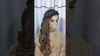 Bridal Open hairstyle hairstyle weddinghair openhairstyle hair summervibes shortsviral [upl. by Acinoj]