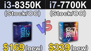 i38350K vs i77700K  Stock and Overclock  Which is Better Value For MONEY [upl. by Ruscio536]