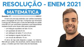 ENEM 2021 – O dono de uma loja pretende usar cartões imantados para a divulgação de sua loja [upl. by Wilma740]