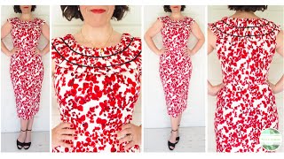 ♥️How I Sewed my Summer Shift Dress with Smocked Neckline♥️ [upl. by Ardnalak]