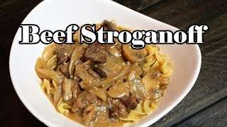 Classic and Quick Beef Stroganoff  LIVE Cooking Tutorial  Chef Lorious [upl. by Aneetsirk]