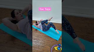 Toe TapsThese are great for working the core Pilates pilateslovers paisley [upl. by Tannenwald671]