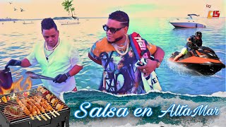 SALSA EN ALTAMAR CON CONCINA DELIVERY BOCA CHICA REPUBLICA DOMINICANA LIVE DJ JOE CATADOR [upl. by Eeryn]